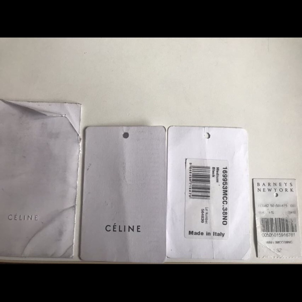 Céline Luggage Smooth Medium Black bag - Picture 6 of 7